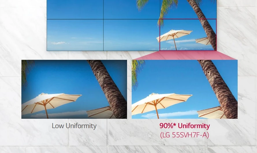 lg 55svh7f-a màu sắc đồng nhất