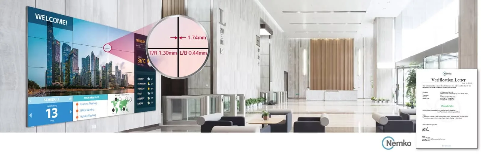 màn hình ghép với viền siêu hẹp