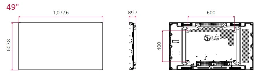 thông số kỹ thuật LG 49VL5G-A
