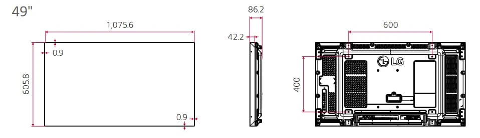 thông số kỹ thuật lg 49vm5e-a