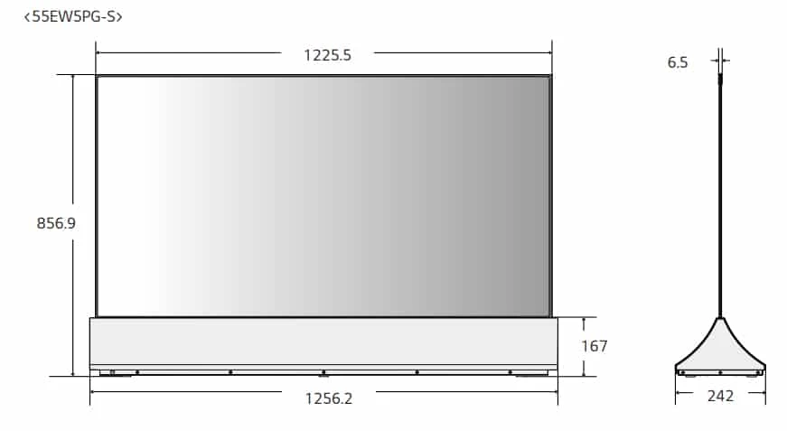 thông số kỹ thuật LG 55EW5PG-S