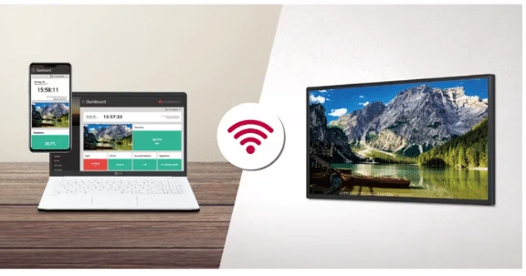 Màn hình LG 32SM5J-B có thể được giám sát trên web và thiết bị di động