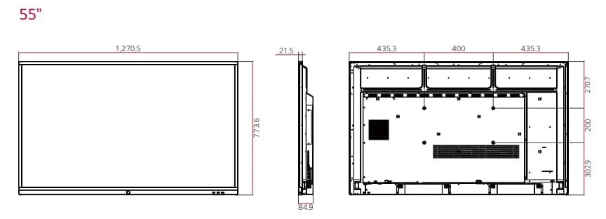 thông số kỹ thuật 55tr3bg-bx