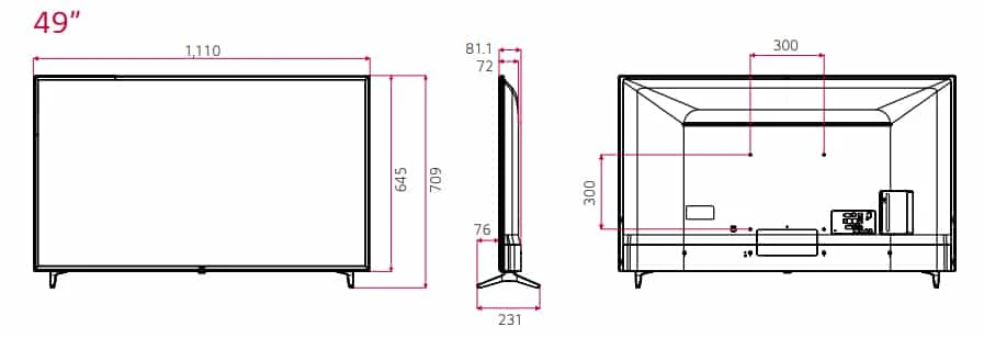 thông số kỹ thuật lg 49ut640s