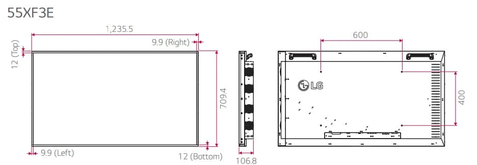 thông số kỹ thuật lg 55xf3e-b