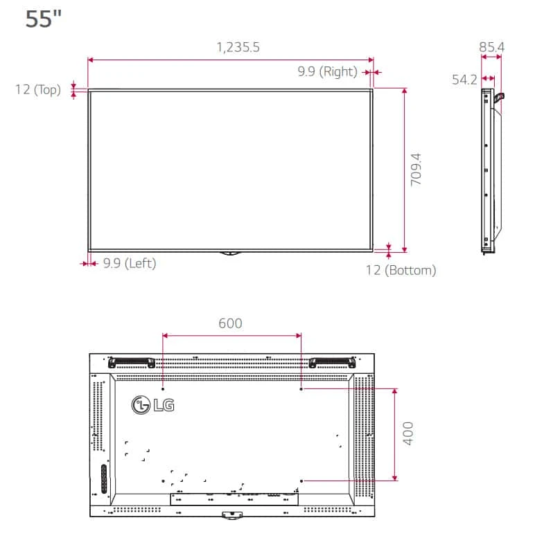 thông số kỹ thuật lg 55xs2e