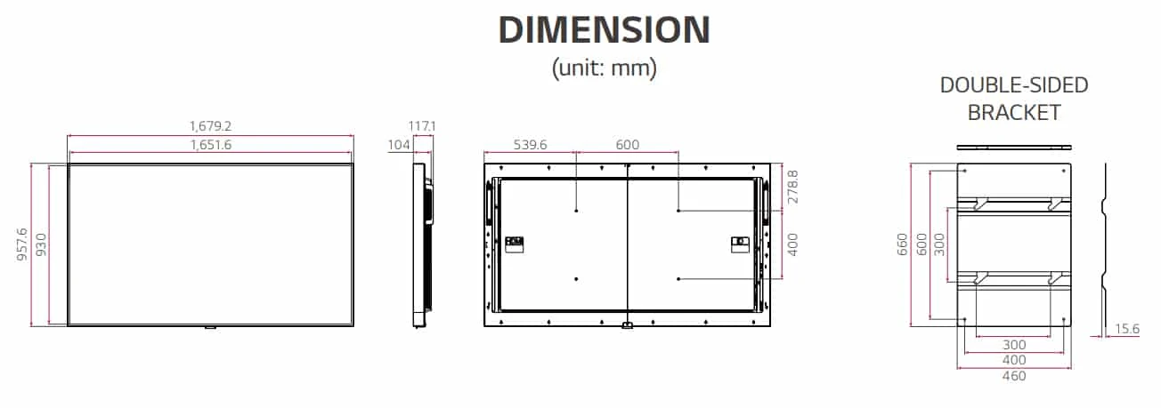 thông số kỹ thuật lg 75xs4g