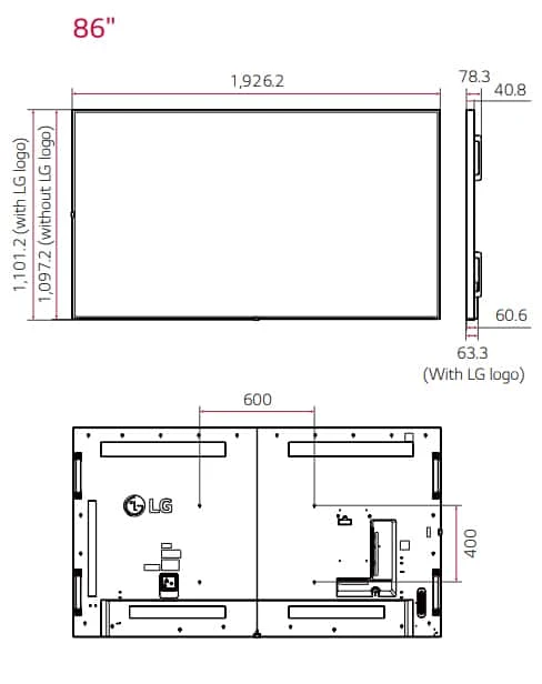 thông số kỹ thuật lg 86um3dg-h