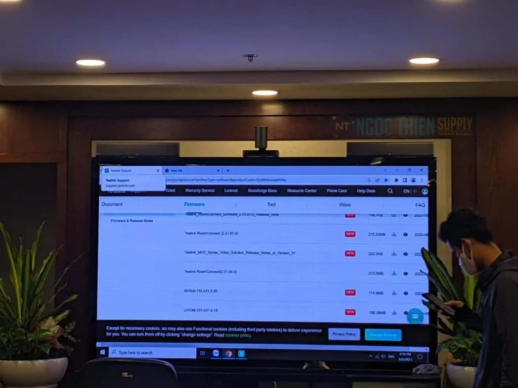 ngọc thiên lắp đặt thiết bị hội nghị cho tập đoàn kita group