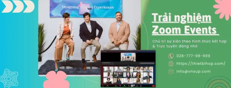trải nghiệm zoom events