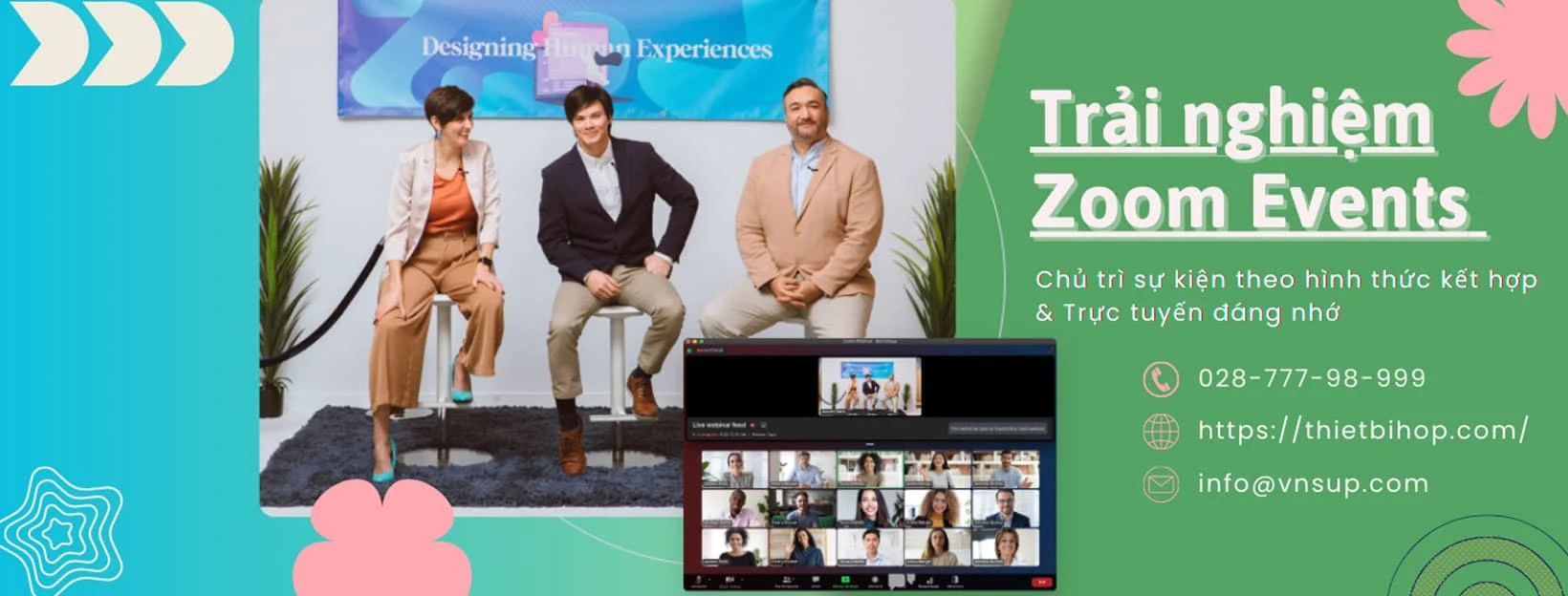 trải nghiệm zoom events