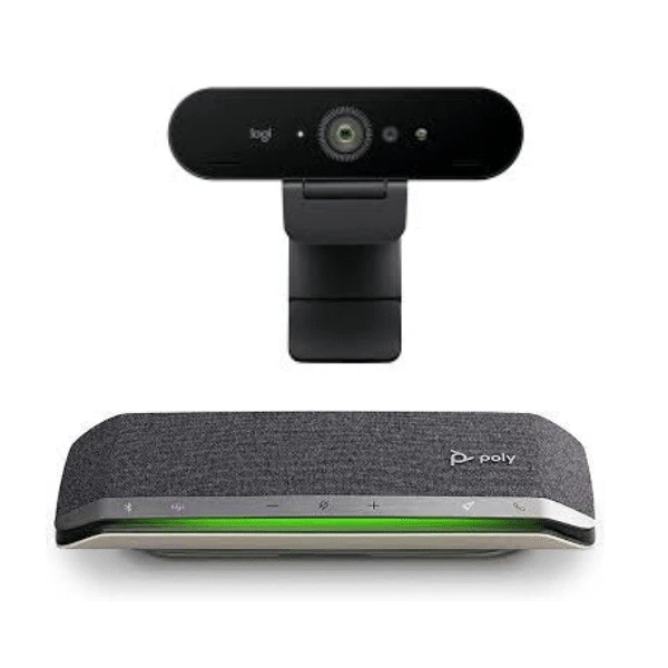 Logitech Brio 4K + Poly Sync 20