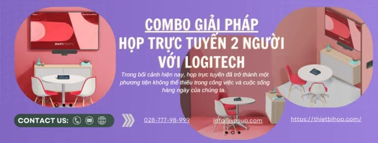 combo họp trực tuyến 2 người logitech