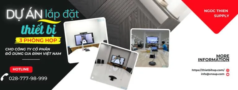 dự án lắp đặt thiết bị 3 phòng họp cho công ty cổ phần đồ dùng gia đình việt nam
