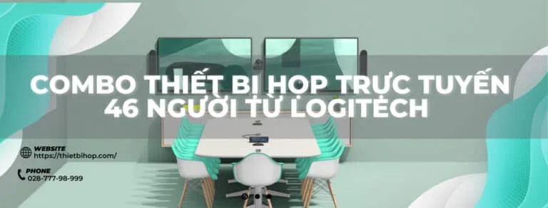giải pháp cho phòng họp trực tuyến 46 người từ logitech