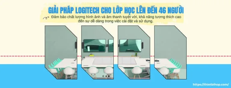 giải pháp logitech cho lớp học 46 người