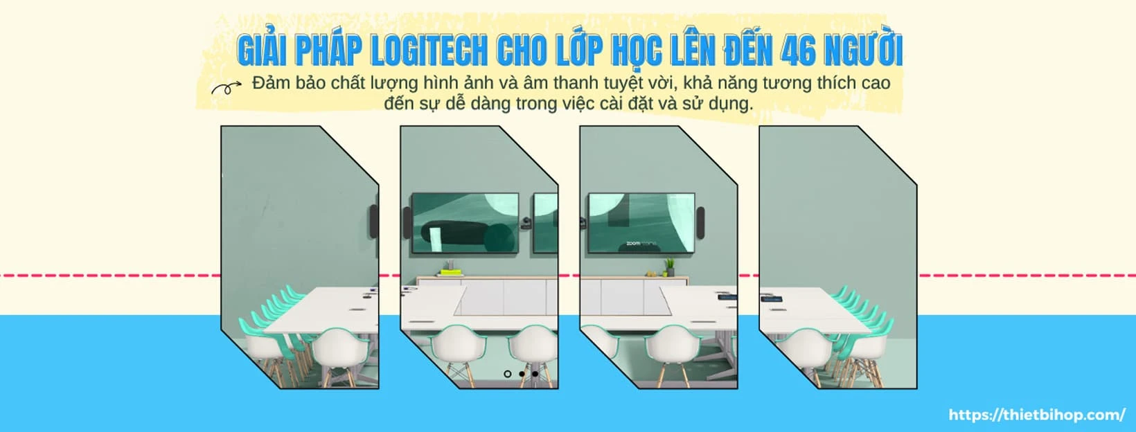 giải pháp logitech cho lớp học 46 người