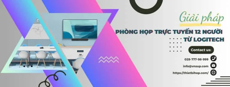 giải pháp phòng họp trực tuyến 12 người từ logitech