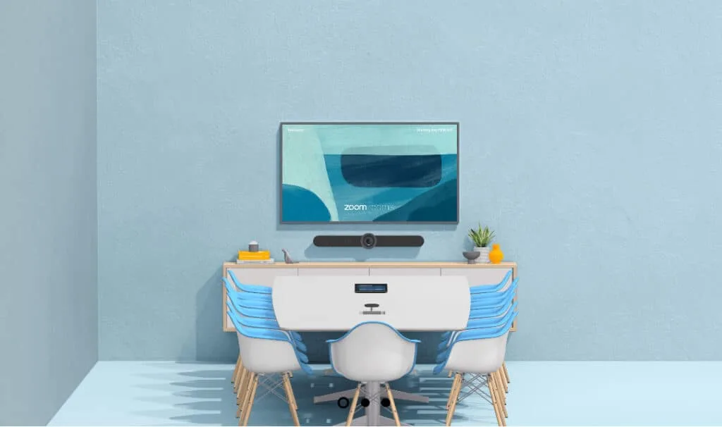mô hình phòng họp trực tuyến 12 người từ logitech dựa trên thiết bị