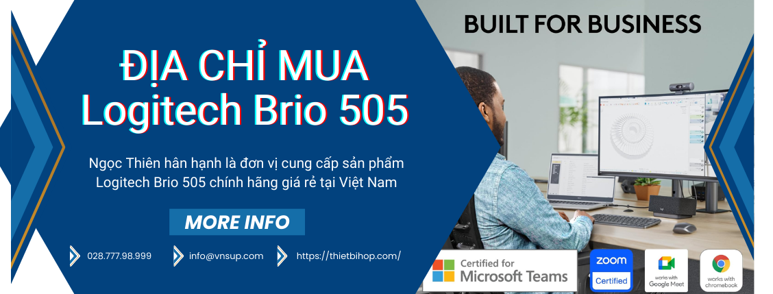 mua logitech brio 505 chính hãng tại ngọc thiên