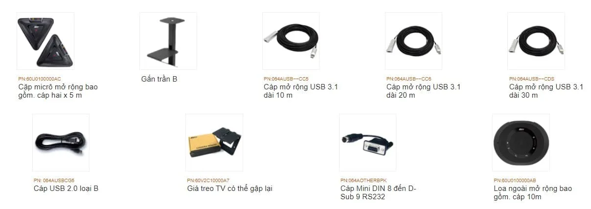 phụ kiện tùy chọn