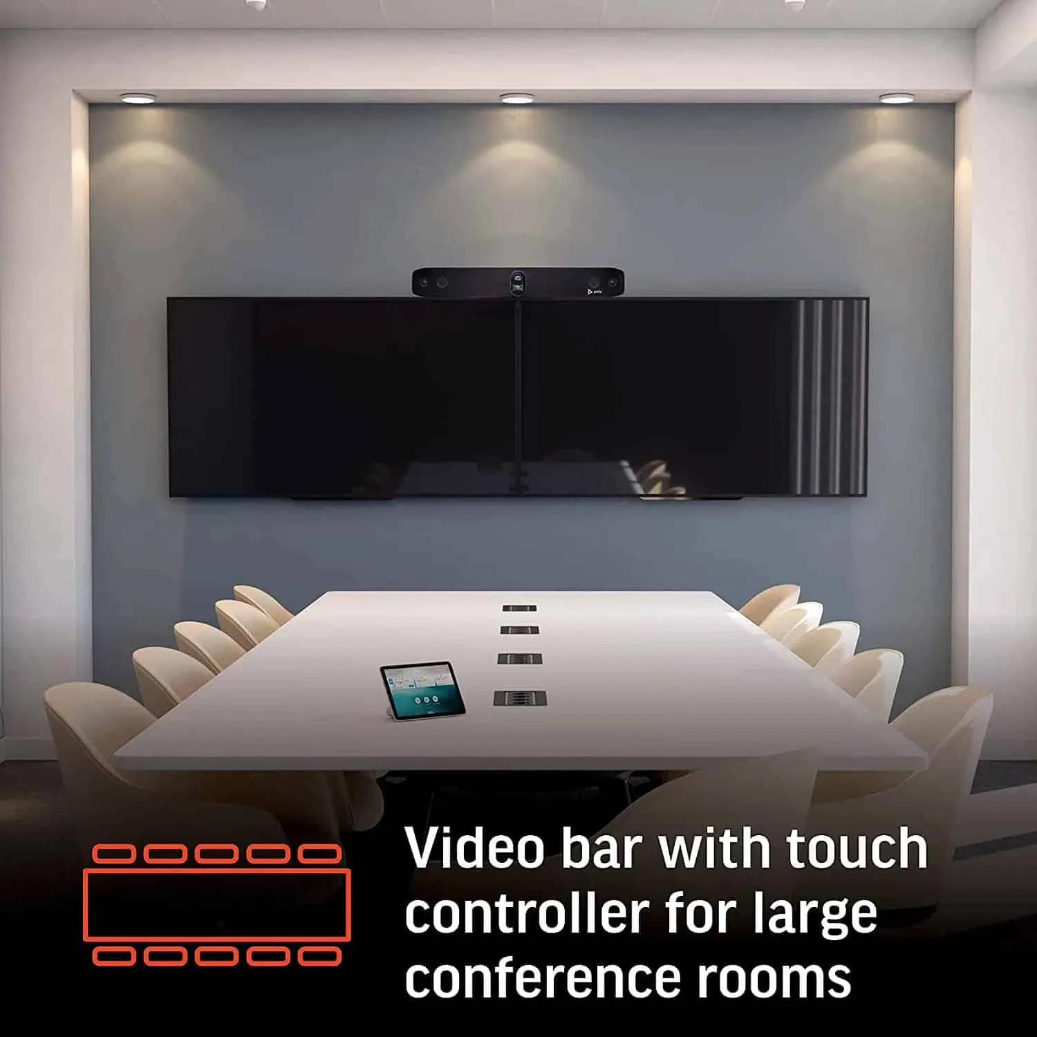 thiết bị hội nghị poly studio x70 with tc8 là gì