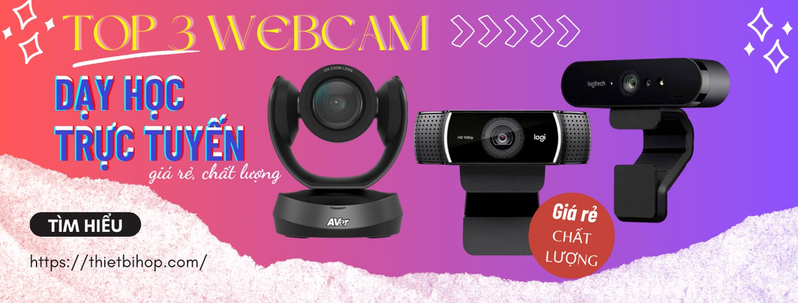 top 3 webcam dạy học trực tuyến