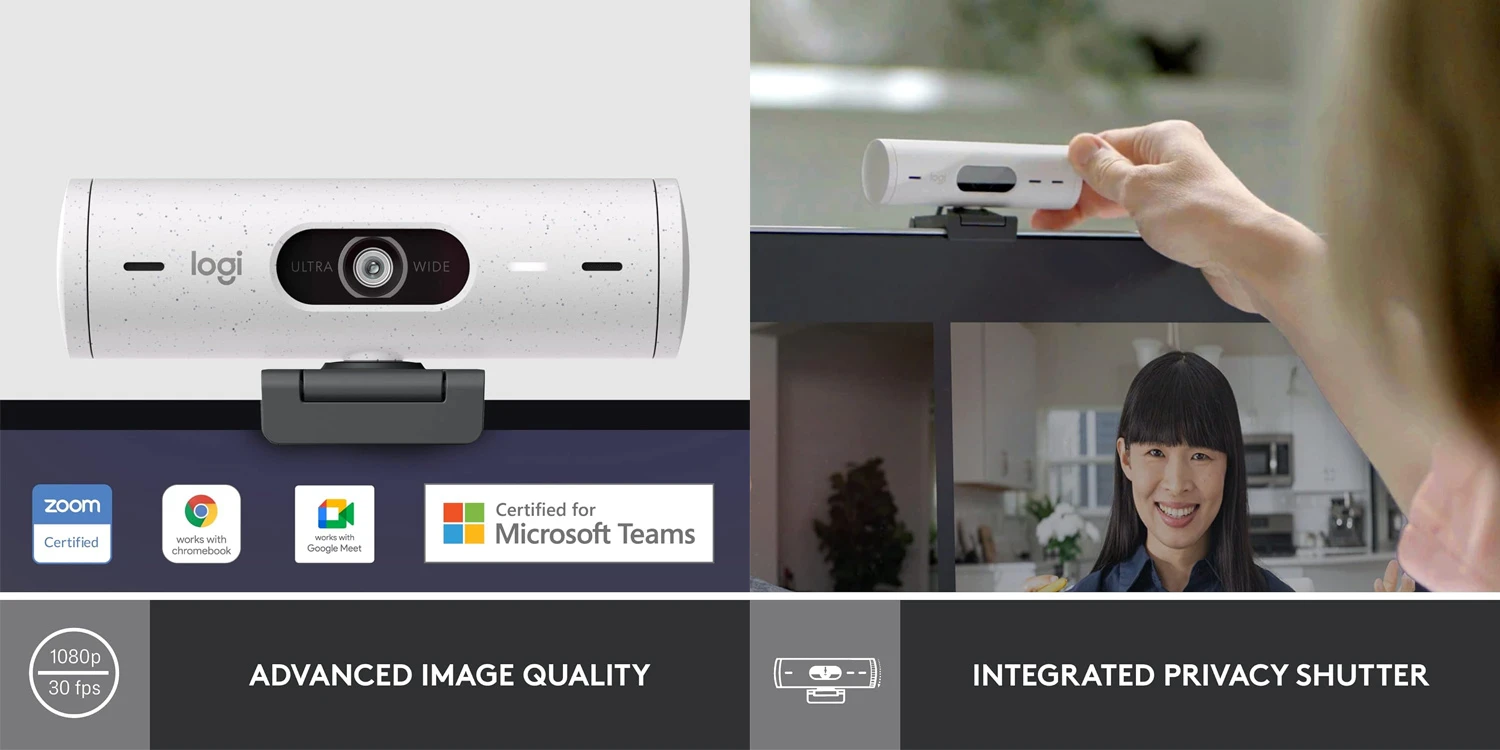 webcam cho doanh nghiệp logitech brio 505 white là gì