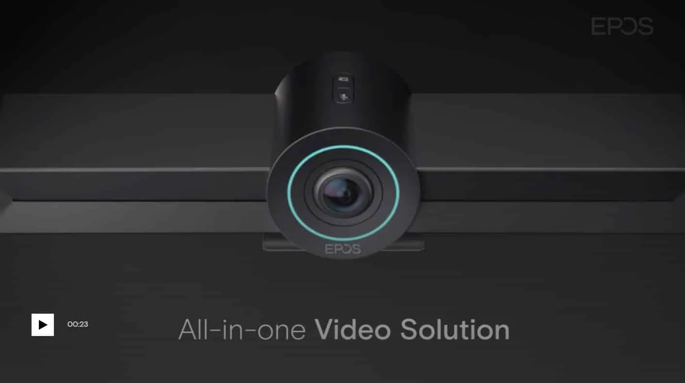 bộ họp trực tuyến epos expand vision 3t là gìGiữ mọi người trong tầm nhìn và lắng nghe tất cả những người tham gia một cách rõ ràng tuyệt đối để phát huy hết tiềm năng của toàn bộ nhóm của bạn. EXPAND 30T còn mang đến trải nghiệm hội thoại tự nhiên và liền mạch với khả năng hiểu giọng nói đặc biệt và hiệu suất song công hàng đầu trong ngành, ngay cả trong những môi trường đầy thách thức.