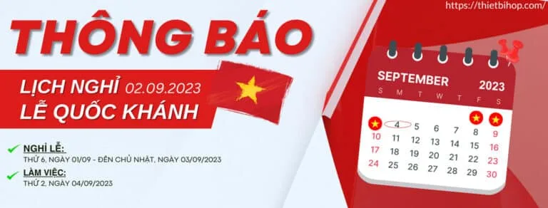 lịch nghỉ lễ quốc khánh 2/9/2023