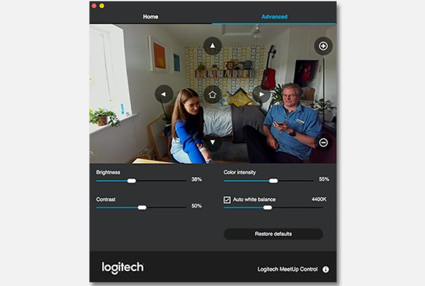 Bạn có thể tải xuống miễn phí phần mềm MeetUp Control từ trang web hỗ trợ của Logitech