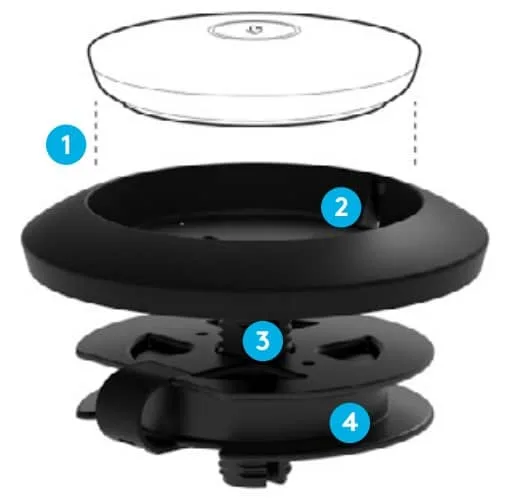 cấu tạo rally mic pod mount