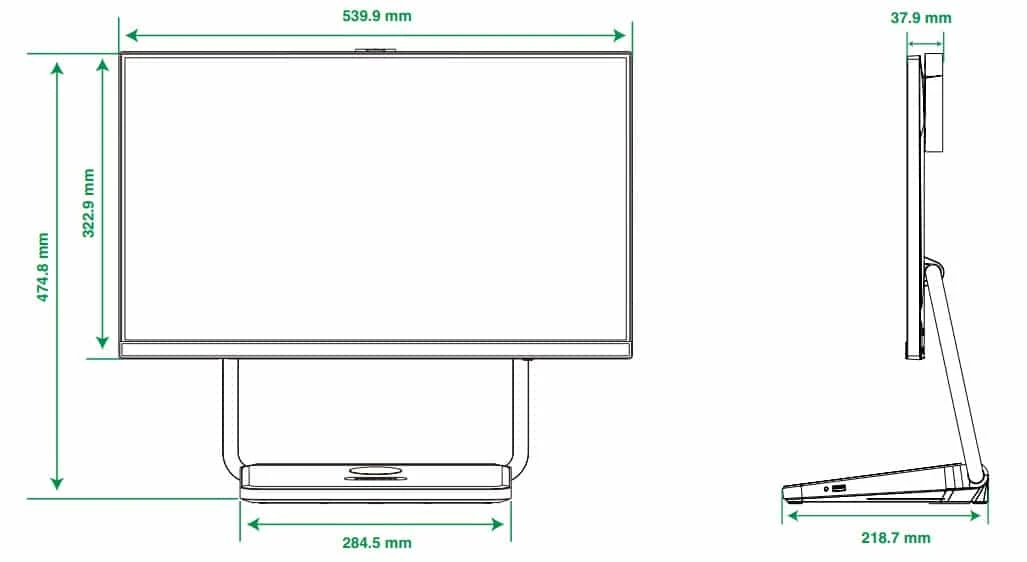Thông số kỹ thuật yealink deskvision a24 microsoft teams