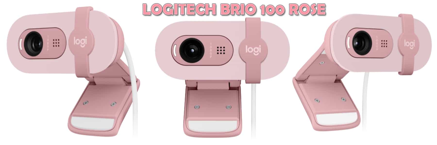 webcam logitech brio 100 màu hồng là gì
