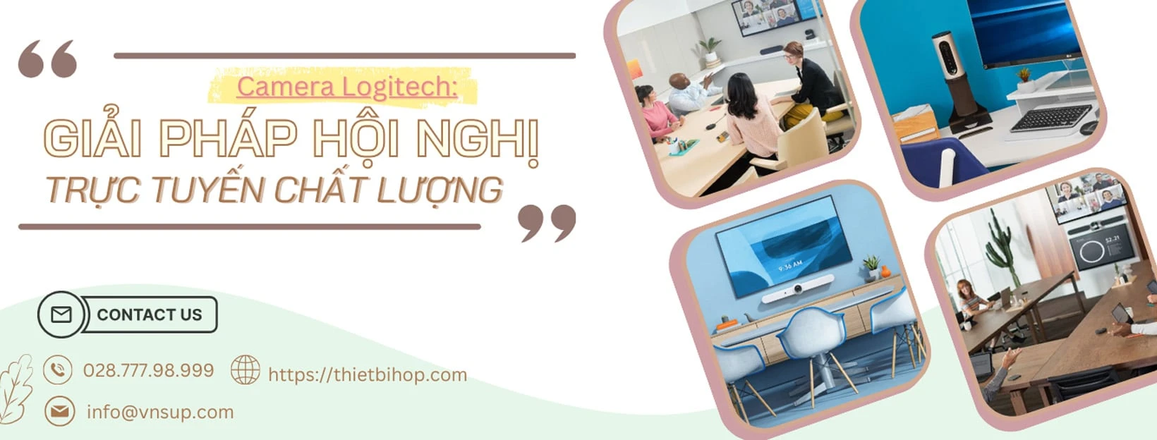 camera logitech giải pháp hội nghị trực tuyến chất lượng