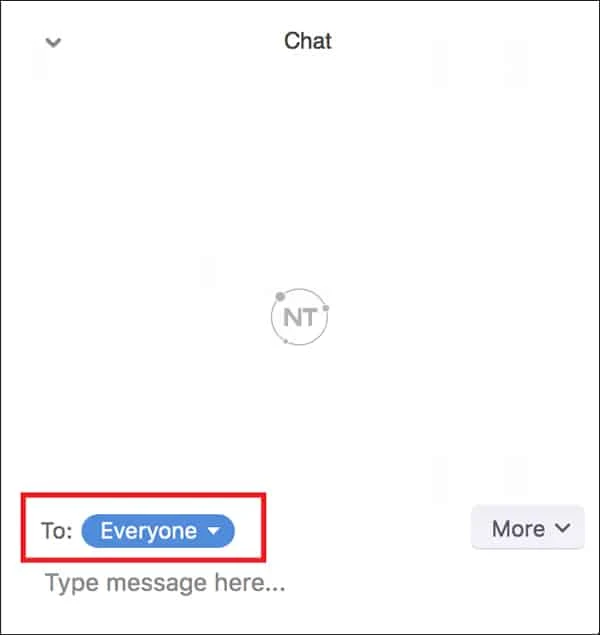 Họp thoại Chat xuất hiện