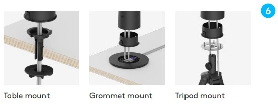 giá treo đi kèm logitech sight