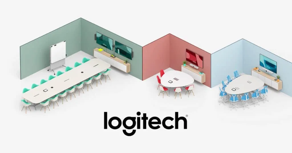 kích thước phòng họp logitech