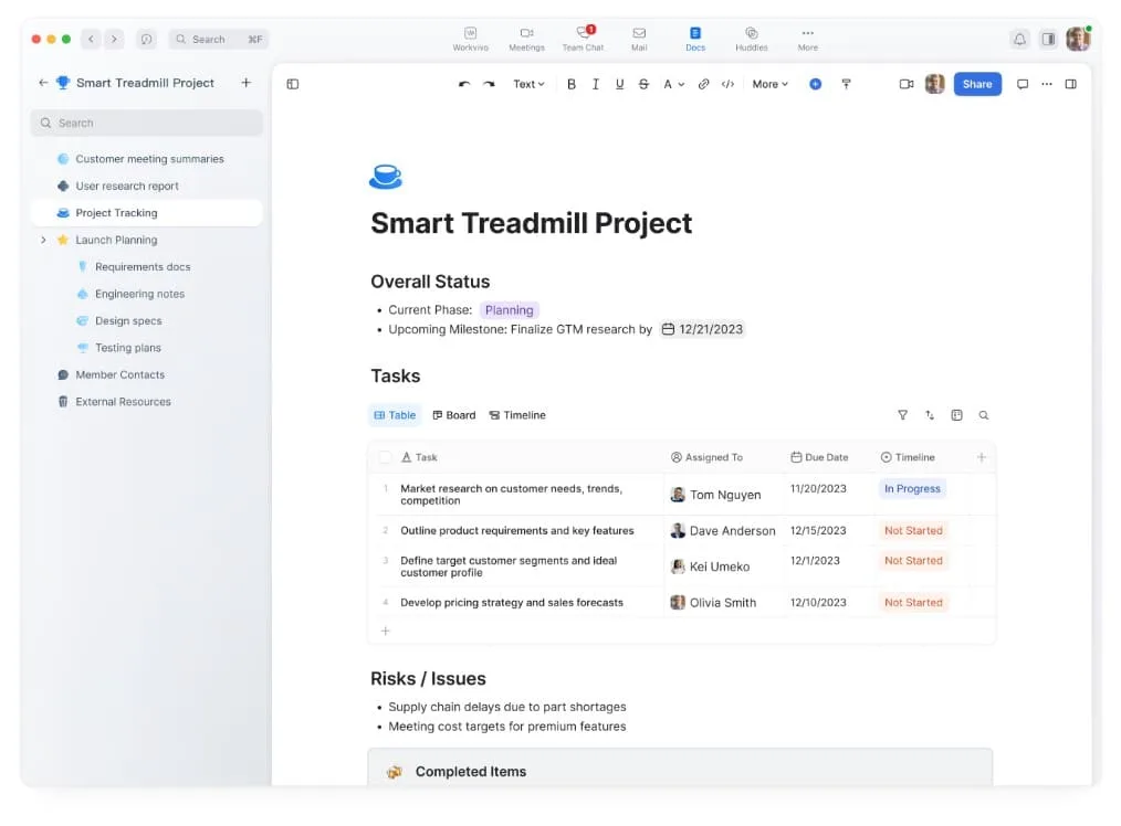 Zoom Docs cho phép điền nội dung từ Zoom Meetings