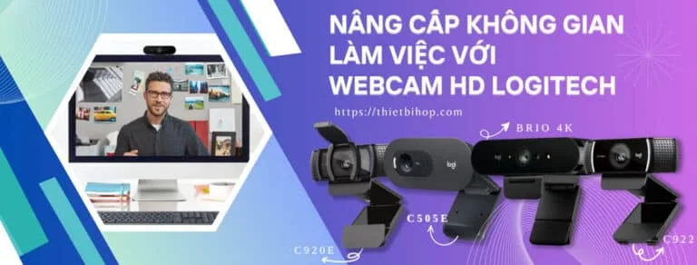 nâng cấp không gian làm việc với webcam hd logitech