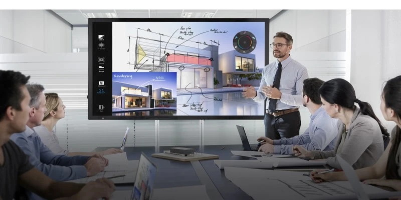 Ứng dụng màn hình tương tác 85 inch 