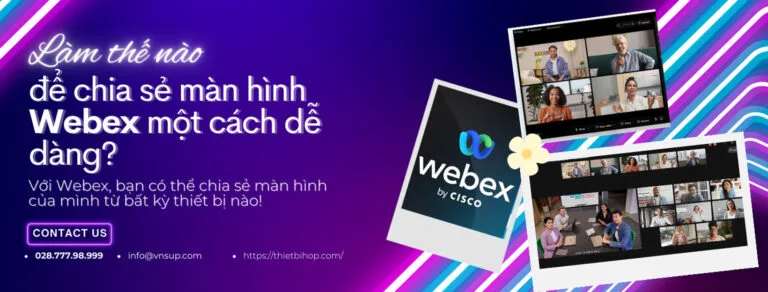 cách share màn hình trên webex