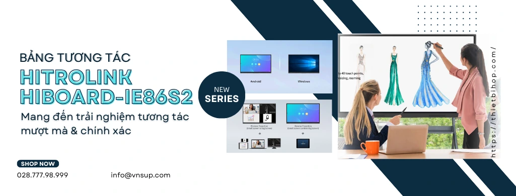 giới thiệu màn hình tương tác hitrolink hiboard-ie86s2