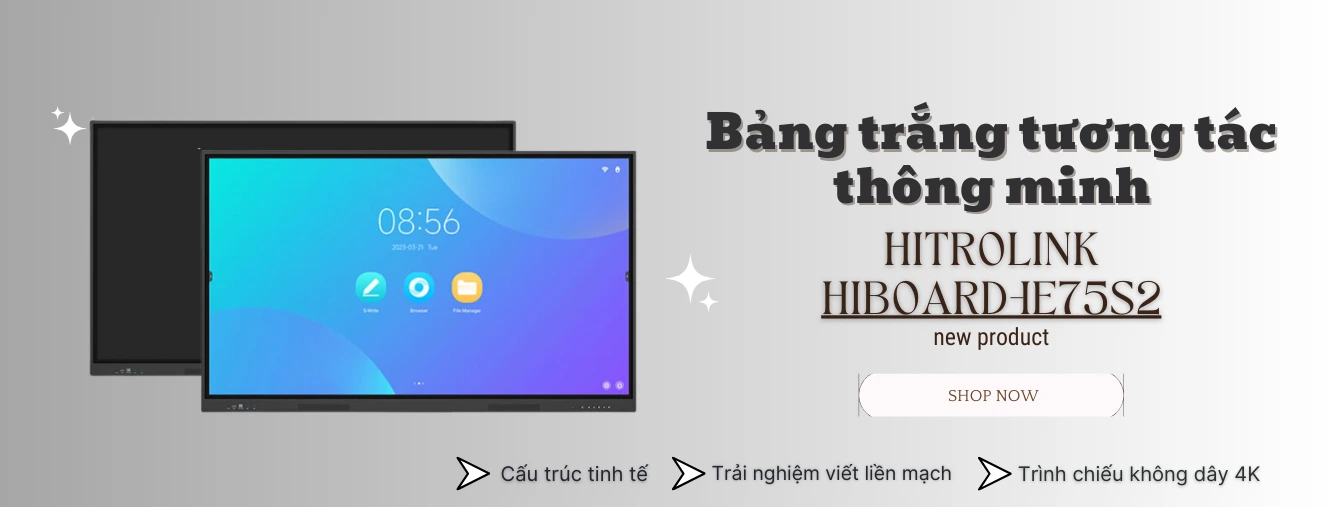 giới thiệu màn hình tương tác hitrolink hiboard-ie75s2