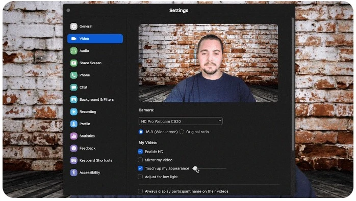 Làm đẹp ngoại hình và điều chỉnh ánh sáng
