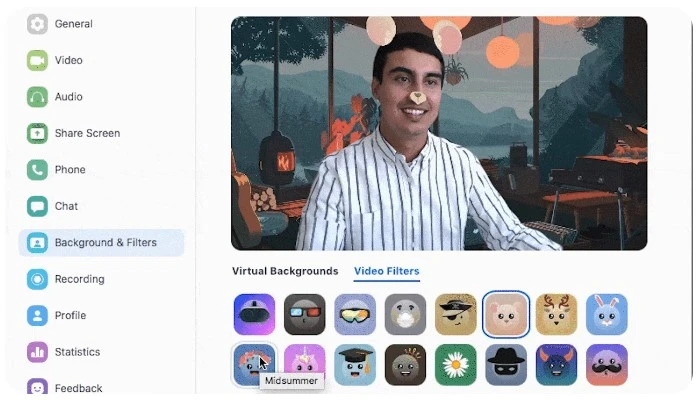 tạo niềm vui khi gọi điện với zoom