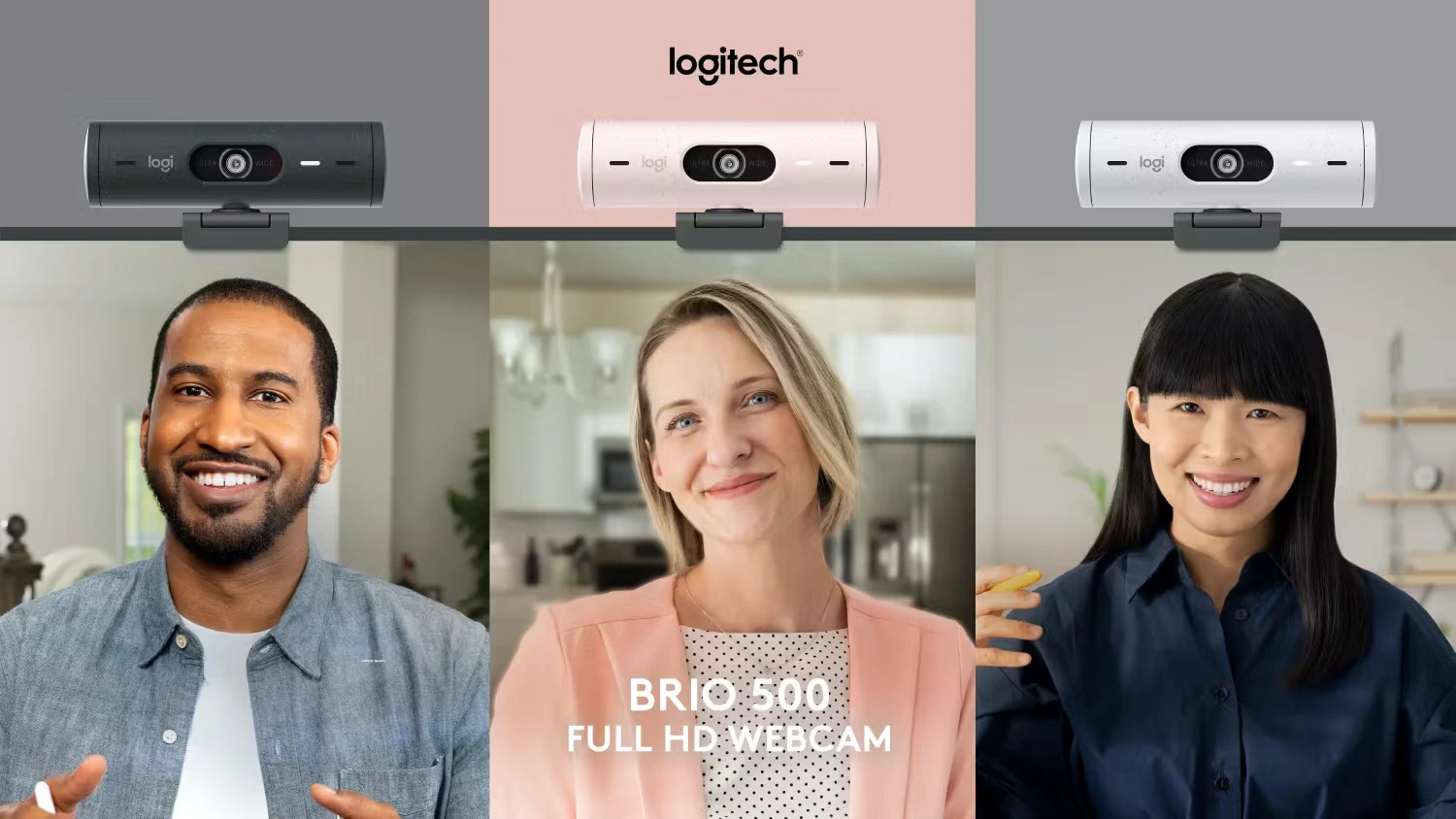 logitech brio 500 webcam (rose) là gì