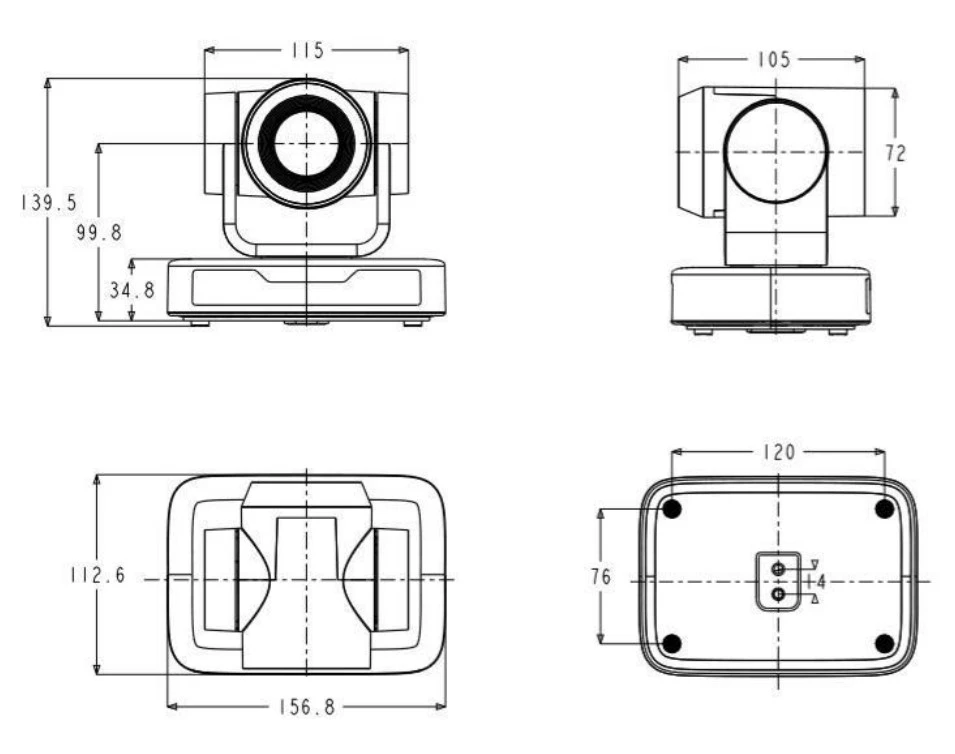 thông số kỹ thuật camera hội nghị minrray uvz500-03