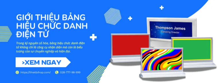 giới thiệu bảng hiệu chức danh điện tử