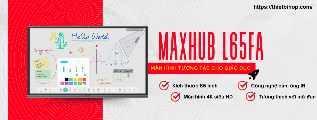 màn hình tương tác maxhub l65fa